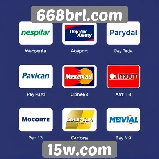 Métodos de pagamento aceitos pelo 668brl.com